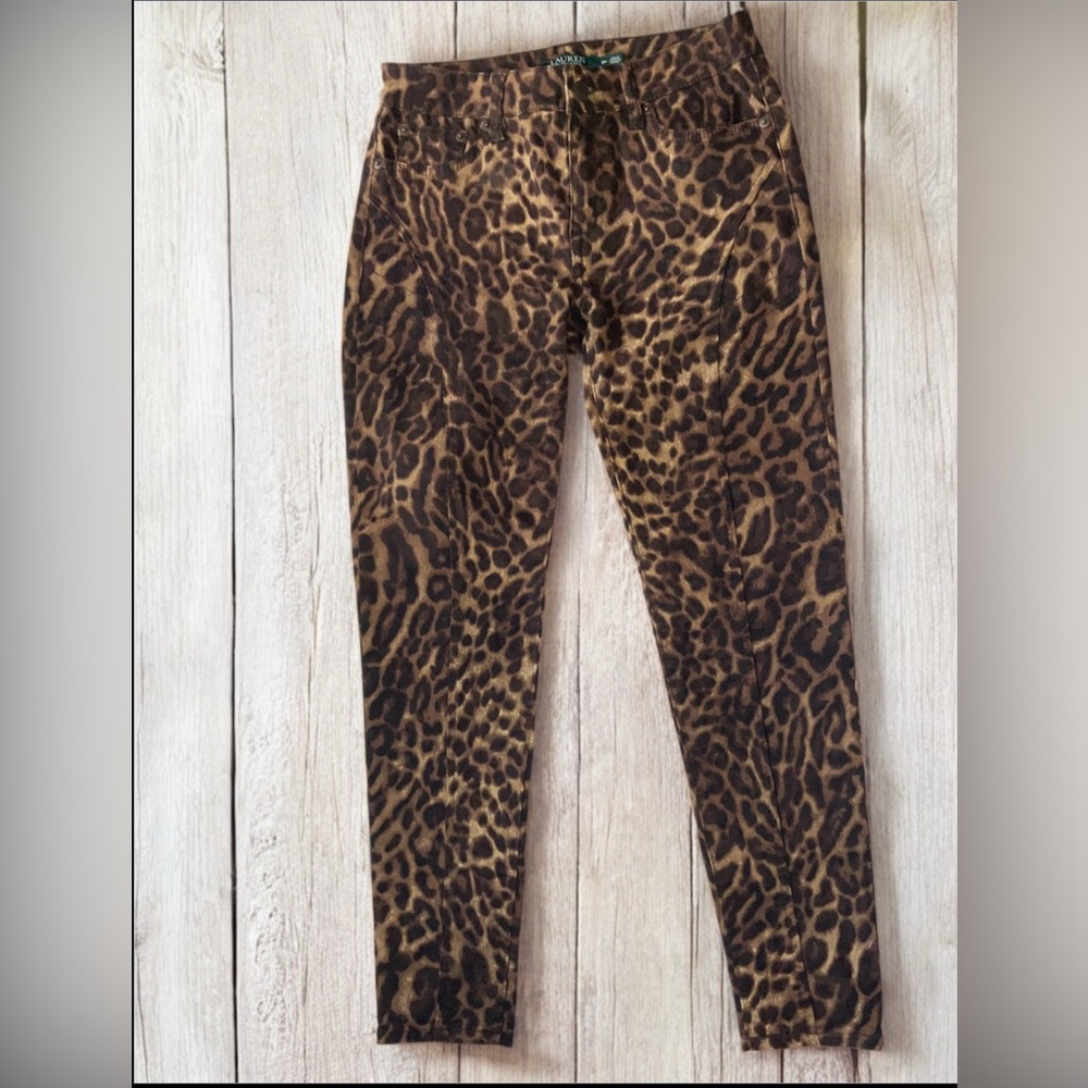Ralph Lauren Wild Leopard Print Jeans